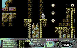 Eternal (Commodore 64) screenshot: Standing on the precipice