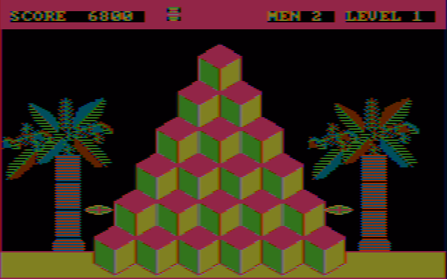 Tut-Busters (DOS) screenshot: All done here! (CGA w/composite monitor)
