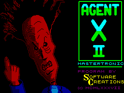 Agent X II: The Mad Prof's Back! (ZX Spectrum) screenshot: Loading Screen
