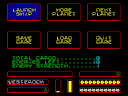 Agent Orange (ZX Spectrum) screenshot: Options