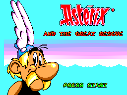 Astérix and the Great Rescue (SEGA Master System) screenshot: Title screen