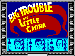 Big Trouble in Little China (ZX Spectrum) screenshot: Loading Screen