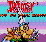 Astérix and the Great Rescue (Game Gear) screenshot: Title screen