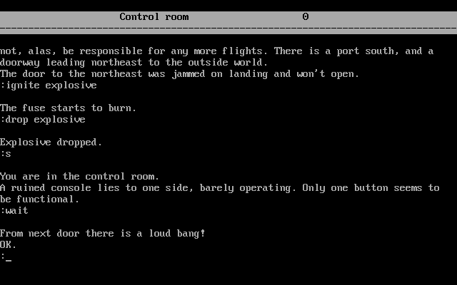 Countdown to Doom (DOS) screenshot: A straightforward puzzle