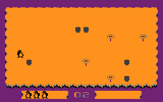 Pingwinek / Pingwinek Idzie do Szkoły (Atari 8-bit) screenshot: Level 2