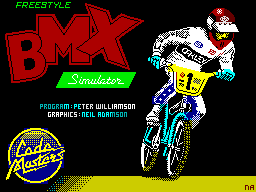 BMX Freestyle (ZX Spectrum) screenshot: Loading Screen