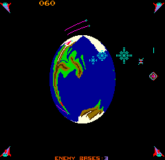 Liberator (Arcade) screenshot: Destroy rockets