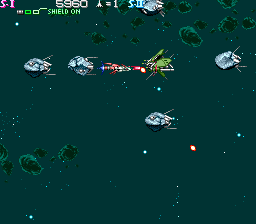 Strato Fighter (Arcade) screenshot: Yet another enemies
