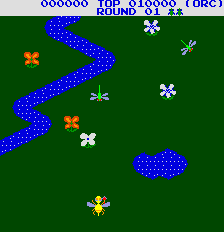 Funky Bee (Arcade) screenshot: Game starts