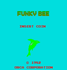 Funky Bee (Arcade) screenshot: Title screen