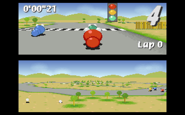 Super Worms (DOS) screenshot: Start game