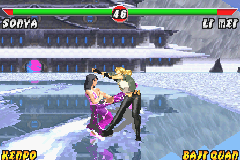 Mortal Kombat: Deadly Alliance (Game Boy Advance) screenshot: Fight on ice
