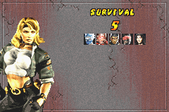 Mortal Kombat: Deadly Alliance (Game Boy Advance) screenshot: 5 opponents in survival mode
