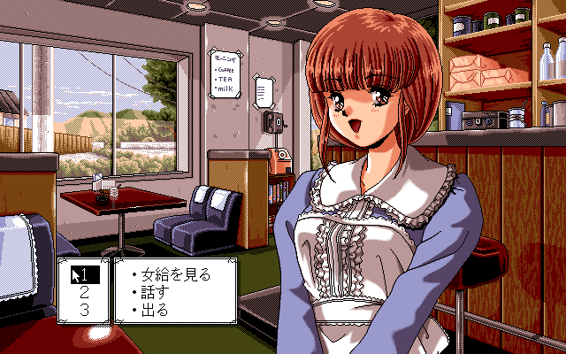 DOR: Special Edition '93 (FM Towns) screenshot: Scenario 3; I'll have coffee, tea and milk