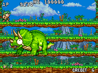 Screenshot Of Joe Mac Returns Arcade Mobygames