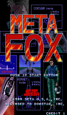 Meta Fox (Arcade) screenshot: Title screen