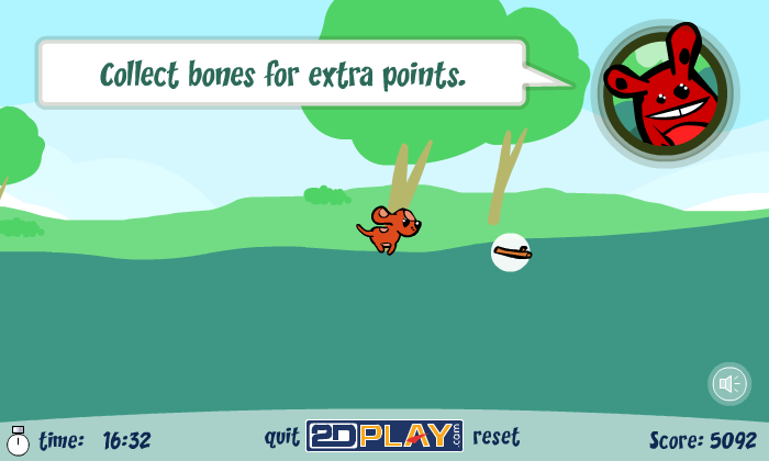 <small>Puppy Fetch (Browser) screenshot:</small><br> The stick that you need to bring back to your master