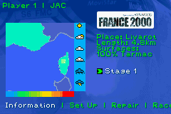 Colin McRae Rally 2.0 (Game Boy Advance) screenshot: French rally next
