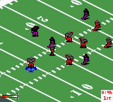 NFL Blitz (Game Boy Color) screenshot: Isometric view.