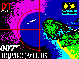 James Bond 007 in The Living Daylights: The Computer Game (ZX Spectrum) screenshot: Loading Screen