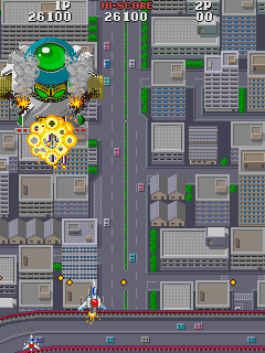 Asuka & Asuka (Arcade) screenshot: Keep blasting.