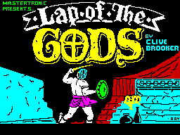 Lap of the Gods (ZX Spectrum) screenshot: Loading Screen