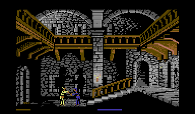 Defender of the Crown (Commodore 64) screenshot: Man, where's Errol Flynn when you need him?