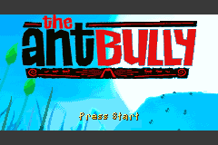 The Ant Bully (Game Boy Advance) screenshot: Title screen