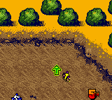 Jeremy McGrath Supercross 2000 (Game Boy Color) screenshot: Power-ups!