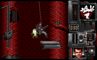 Ghostbusters II (Amiga) screenshot: Watch out for ghosts
