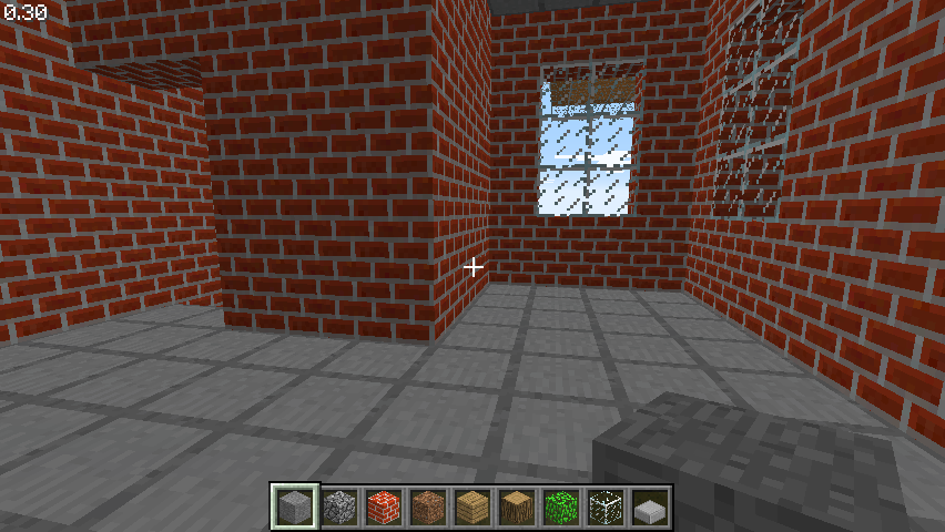 Minecraft Classic (Browser) screenshot: Brick house