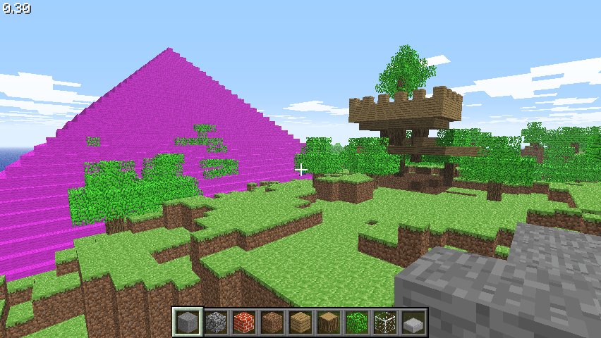 Screenshot of minecraft classic