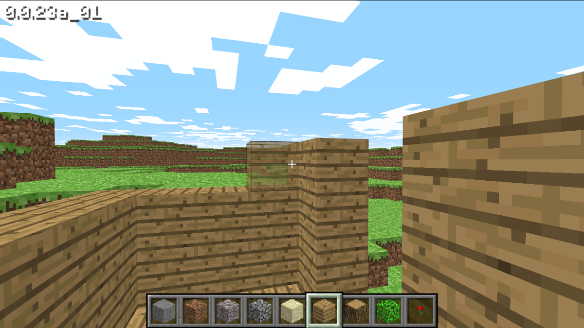 Screenshot of minecraft classic