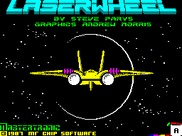 Lazer Wheel (ZX Spectrum) screenshot: Loading Screen
