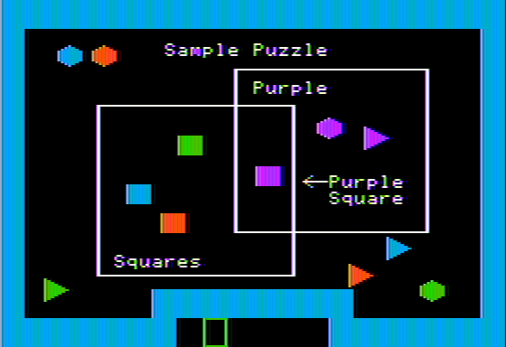 Gertrude's Puzzles (Apple II) screenshot: Loop puzzles: a sample