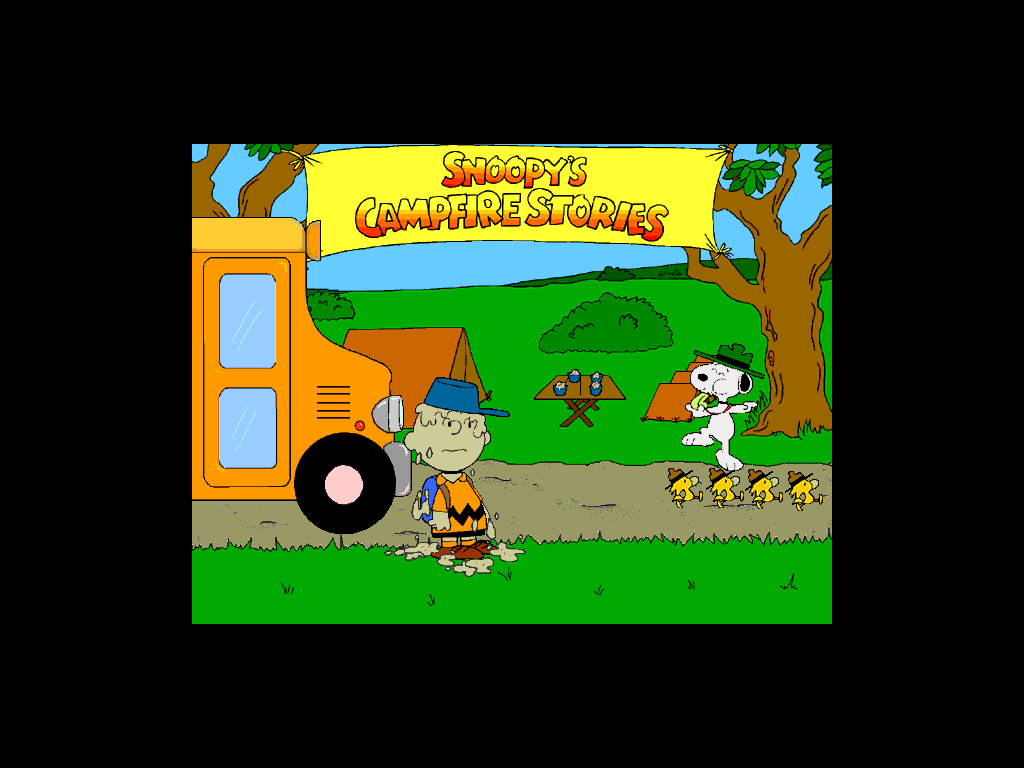 Snoopy's Campfire Stories (Windows) screenshot: Getting Ready for the Camp