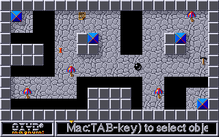 Oxyd magnum! (Amiga) screenshot: Level 3: mind the gaps!