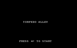 Torpedo Alley (DOS) screenshot: Title