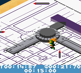 Micro Maniacs (Game Boy Color) screenshot: Blueprint Sprint.
