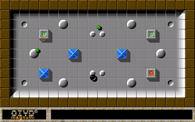 Oxyd magnum! (DOS) screenshot: Level 11: marble madness!
