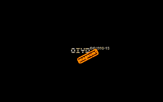 Oxyd magnum! (DOS) screenshot: Loading / title screen