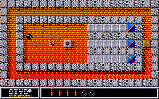 Oxyd magnum! (Amiga) screenshot: Level 6: let's make things go boom!