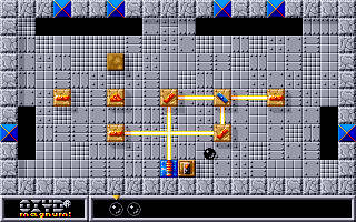 Oxyd magnum! (Amiga) screenshot: Level 12: fun with optics!