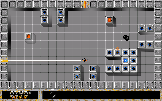 Oxyd magnum! (DOS) screenshot: Level 2: what now?