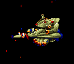 Big Sky Trooper (SNES) screenshot: Our spacecraft.