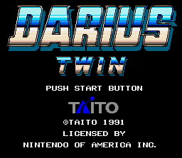 Darius Twin (SNES) screenshot: Title screen