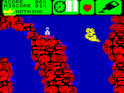 Mermaid Madness (ZX Spectrum) screenshot: An object to collect