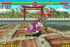 Mortal Kombat: Deadly Alliance (Game Boy Advance) screenshot: Nice attack
