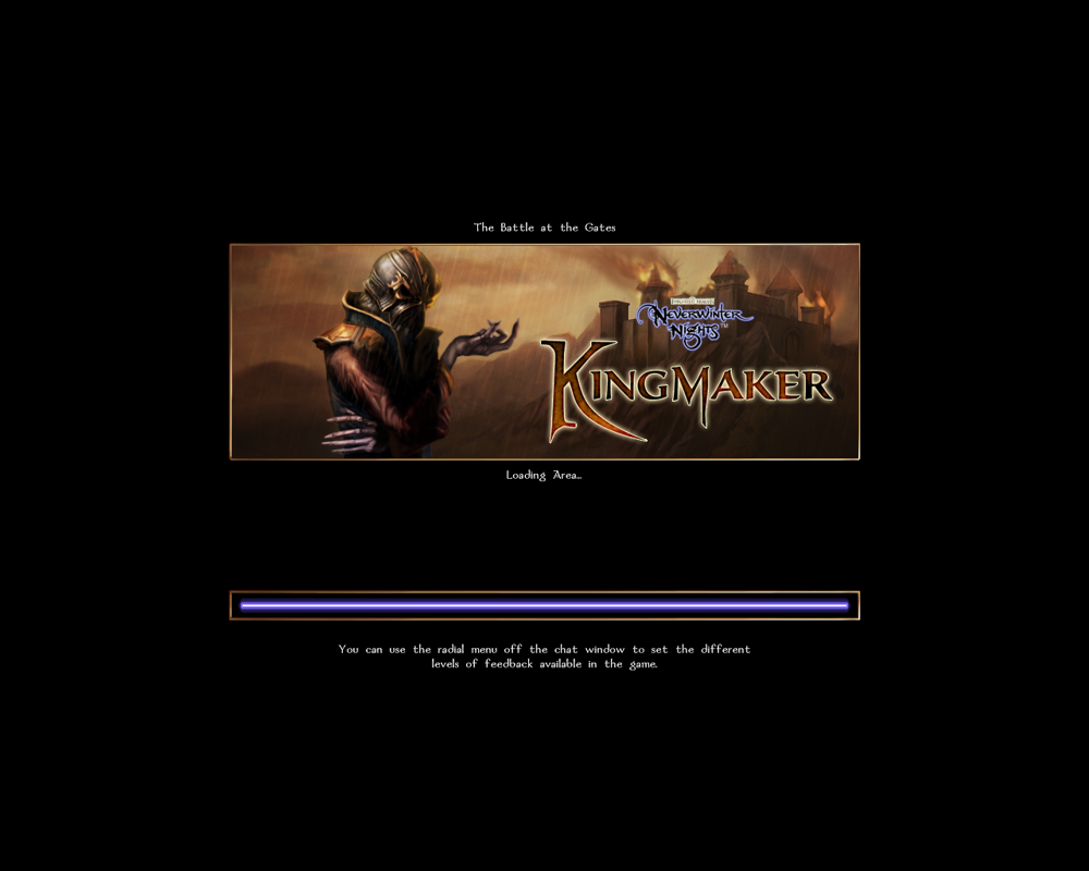 Neverwinter Nights: Kingmaker (Windows) screenshot: Kingmaker: Loading screen.