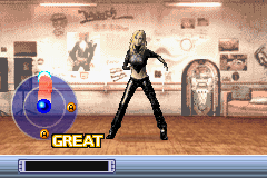 Britney's Dance Beat (Game Boy Advance) screenshot: Practice mode